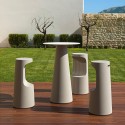 Hohe runde Hocker Tisch Durchmesser 60cm modernes Design Fura T1-H Aktion