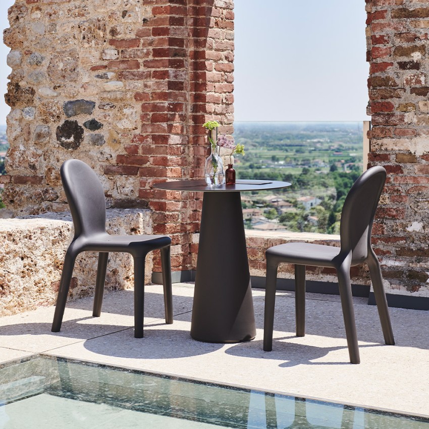 Runder Gartentisch Outdoor Terrasse Modernes Design Fura T1-DR Aktion Runder Gartentisch Outdoor Terrasse Modernes Design Fura T1-DR Aktion