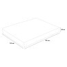 Quadratische und eine halbe Matratze Memory Foam Topper 28cm 120x190cm Memory Gel TOP Veradea Preis