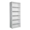 Libreria ufficio moderno 6 vani mensole regolabili bianco Kbook 6WP Offerta
