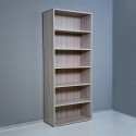 Libreria legno 6 vani mensole regolabili ufficio moderno Kbook 6OP Scelta