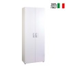 Armadio multiuso soggiorno 5 vani design moderno bianco KimSpace 5WS Vendita