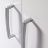 Armadio multiuso soggiorno 5 vani design moderno bianco KimSpace 5WS Sconti