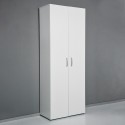 Armadio multiuso soggiorno 5 vani design moderno bianco KimSpace 5WS Misure