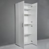 Armadio multiuso soggiorno 5 vani design moderno bianco KimSpace 5WS Promozione