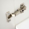 Armadio multiuso soggiorno 5 vani design moderno bianco KimSpace 5WS Stock