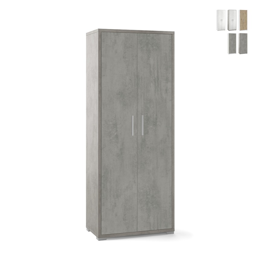 Armoire mobile multifonction 2 portes 5 étagères design moderne Arnes Réductions Armoire mobile multifonction 2 portes 5 étagères design moderne Arnes Réductions