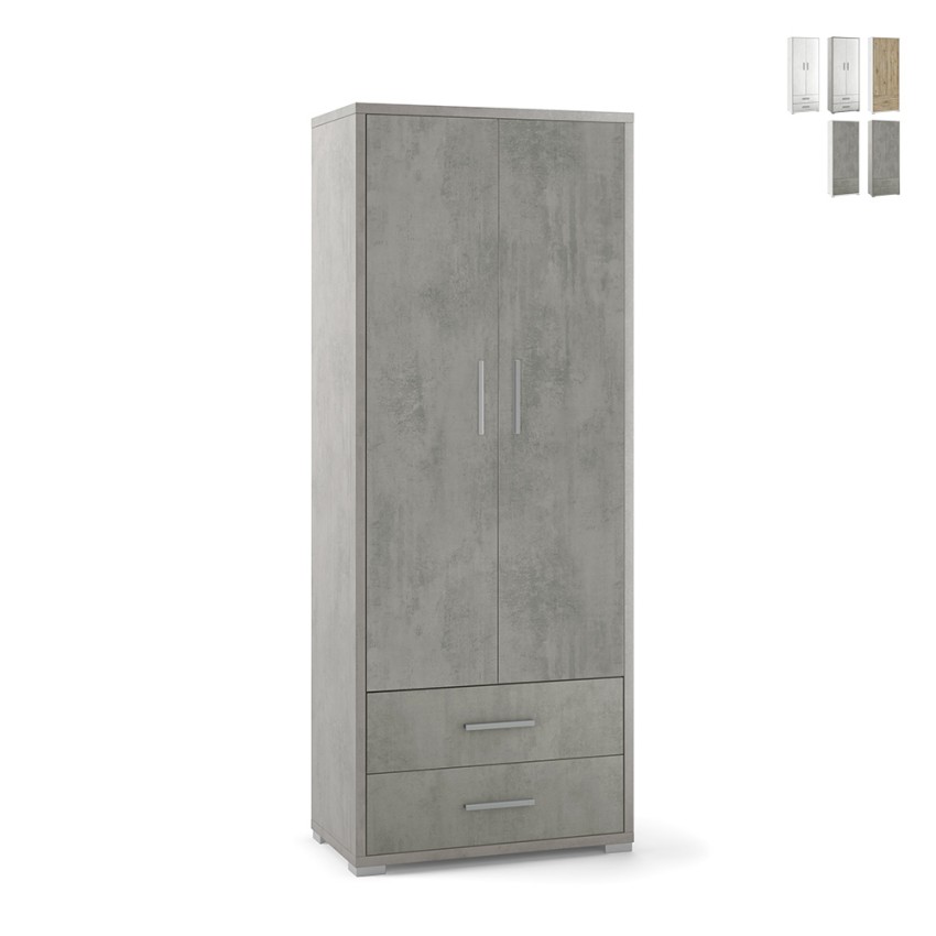 Armoire multifonction design moderne 2 portes 5 compartiments 2 tiroirs Blume Réductions Armoire multifonction design moderne 2 portes 5 compartiments 2 tiroirs Blume Réductions
