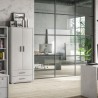 Moderner Mehrzweckschrank 2 Türen 5 Fächer 2 Schubladen Blume Preis