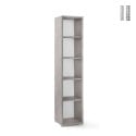 Étagère colonne ouverte multi-usages moderne 5 compartiments Lipp Remises