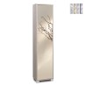 Armoire colonne avec porte-miroir 4 étagères réglables Beck Vente