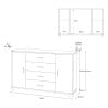 Sideboard Anrichte mit 2 Türen, 4 Schubladen, TV-Möbel Buffet Wohnzimmer Talia 