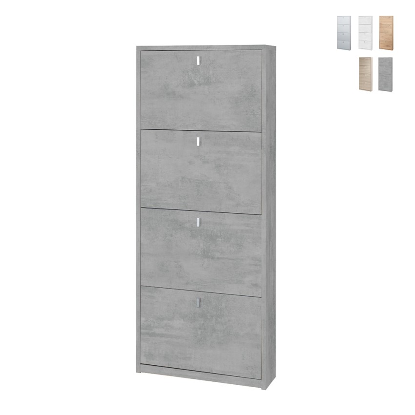 Meuble à chaussures slim design moderne 4 portes 10 paires Pica Promotion Meuble à chaussures slim design moderne 4 portes 10 paires Pica Promotion