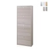 Schuhschrank mit 4 Türen und Schublade für 20 Paar Schuhe, modernes Design Guty Angebot