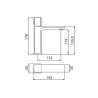 Mitigeur lavabo design moderne chromé Domus Vente