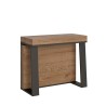 Modernes Design ausziehbarer Konsolentisch 90x40-288cm Holz Metall Asia Eiche Sales
