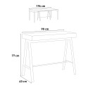 Consolle allungabile 90x40-196cm tavolo in legno Banco Small Oak Saldi