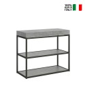 Ausziehbarer Konsolentisch 90x40-196cm Plano Small Concrete grau Tisch Verkauf