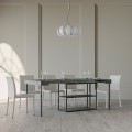 Console extensible 90x40-196cm table grise Plano Small Concrete Promotion