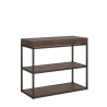 Eingangskonsole Tisch ausziehbar Holz Nussbaum 90x40-300cm Plano Noix Angebot