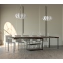 Eingangskonsole Tisch ausziehbar Holz Nussbaum 90x40-300cm Plano Noix Rabatte