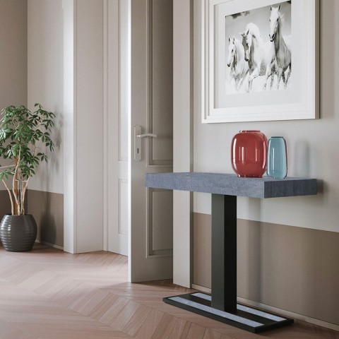 Consolle tavolo allungabile grigio 90x40-300cm Capital Concrete Promozione