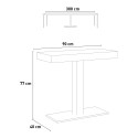 Table design console extensible 90x40-300cm Capital Premium Fir Réductions