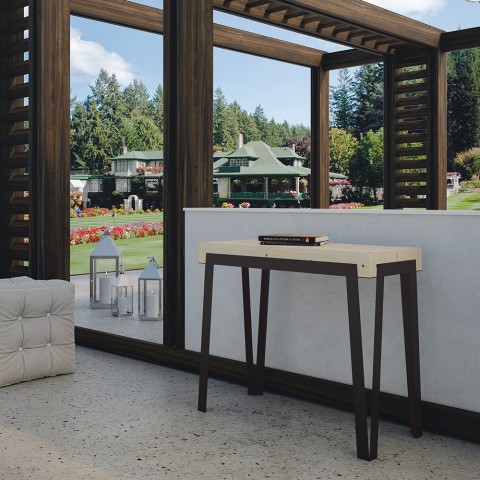 Table console extensible 90x40-190cm Dalia Small Premium Nature Promotion