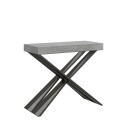 Ausziehbarer Konsolentisch 90x40-196cm Diago Kleiner Tisch aus Beton grau Angebot