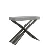 Consolle allungabile 90x40-196cm tavolo grigio Diago Small Concrete Offerta