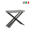 Ausziehbarer Konsolentisch 90x40-196cm Diago Kleiner Tisch aus Beton grau Verkauf