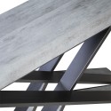 Consolle allungabile 90x40-196cm tavolo grigio Diago Small Concrete Saldi