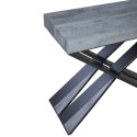 Ausziehbarer Konsolentisch 90x40-196cm Diago Kleiner Tisch aus Beton grau Rabatte