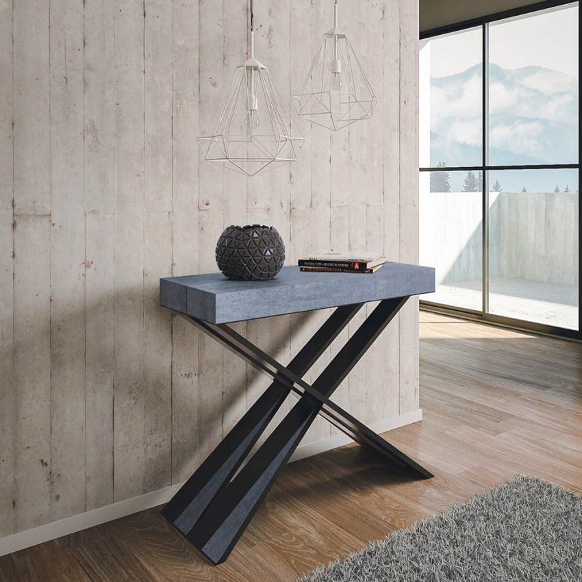 Ausziehbarer Konsolentisch grau 90x40-300cm Diago Premium Concrete Aktion Ausziehbarer Konsolentisch grau 90x40-300cm Diago Premium Concrete Aktion