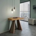 Consolle allungabile 90x40-196cm tavolo in legno Diamante Small Oak Promozione