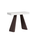 Table console extensible blanche moderne 90x40-300cm Diamante Offre