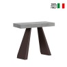 Console d'entrée extensible 90x40-300cm table grise Diamante Concrete Vente