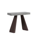 Console d'entrée extensible 90x40-300cm table grise Diamante Concrete Offre