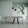 Console d'entrée extensible 90x40-300cm table grise Diamante Concrete Remises