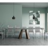 Console d'entrée extensible 90x40-300cm table grise Diamante Concrete Réductions