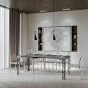 Consolle allungabile 90x40-300cm tavolo moderno grigio Ghibli Concrete Saldi