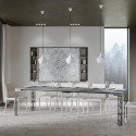 Consolle allungabile 90x40-300cm tavolo moderno grigio Ghibli Concrete Sconti