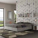 Grau Doppelbett 160x190cm mit Bettkasten Nuamo Concrete Aktion