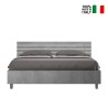Modernes Doppelbett in Grau mit Bettkasten 160x190cm Ankel Nod Concrete Verkauf
