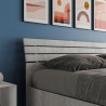 Modernes Doppelbett in Grau mit Bettkasten 160x190cm Ankel Nod Concrete Sales