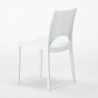 Tavolino Rotondo Bianco 70x70 cm con 2 Sedie Colorate Paris Long Island 