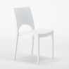 Tavolino Rotondo Bianco 70x70 cm con 2 Sedie Colorate Paris Long Island 