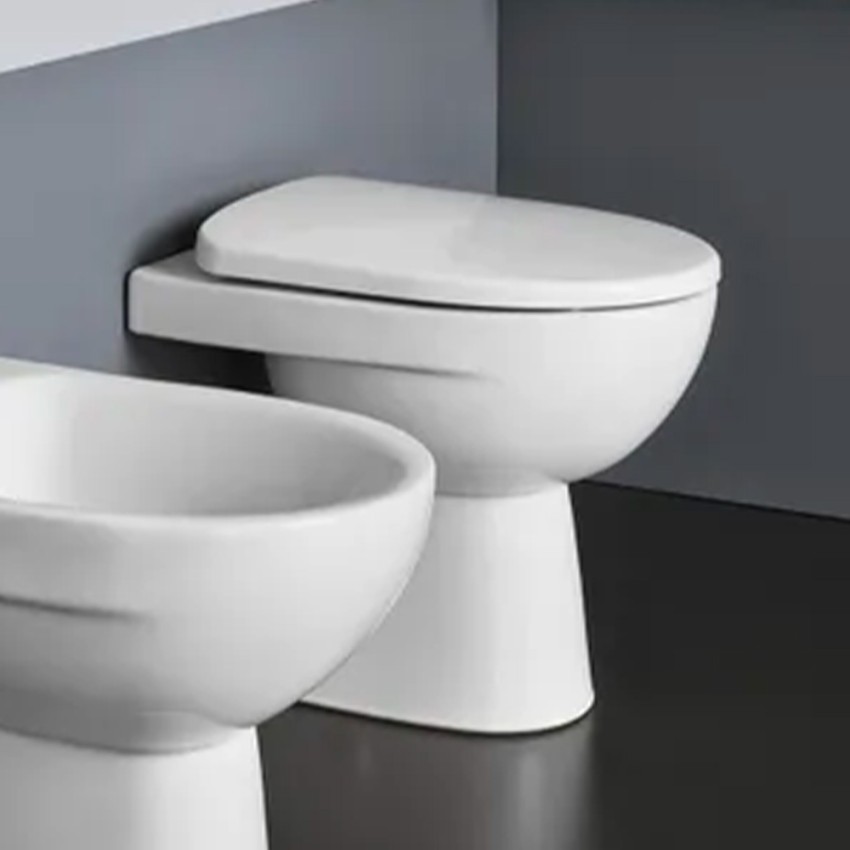 Water Vaso Wc A Terra Bagno Scarico Verticale Sanitari Geberit Selnova