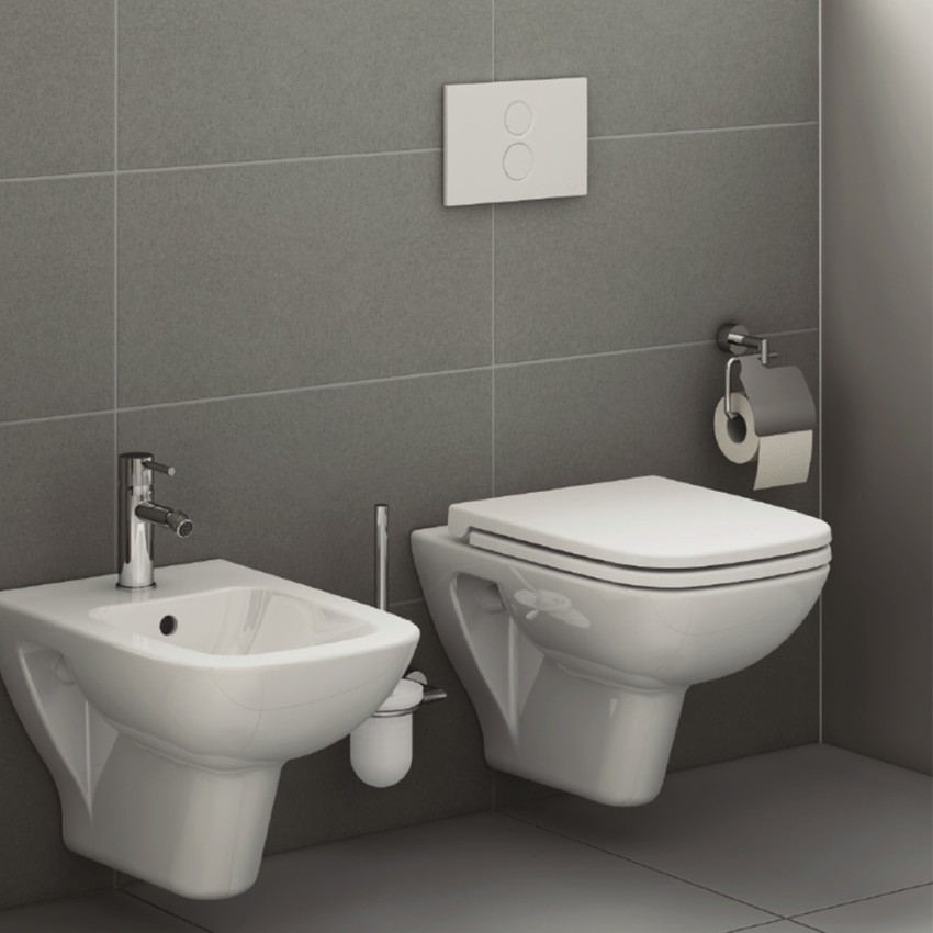 Bidet moderno sospeso in ceramica bagno sanitari Normus Arkitekt VitrA