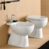 Asse copriwater sedile tavoletta bianco vaso WC bagno sanitari Geberit Colibrì Offerta